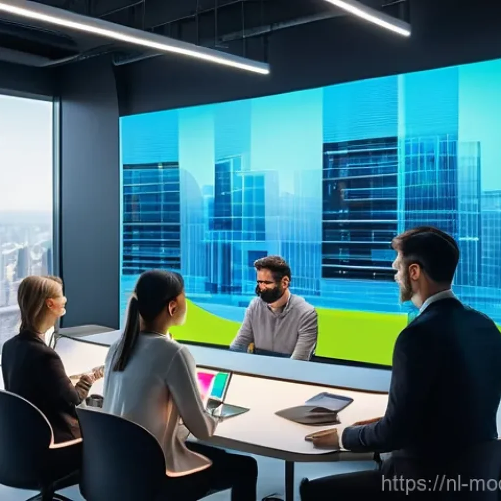 AI의 역할과 인간의 도덕적 기준 - **Human-AI Collaboration for a Brighter Future**
A brightly lit, modern co-working space featuri...