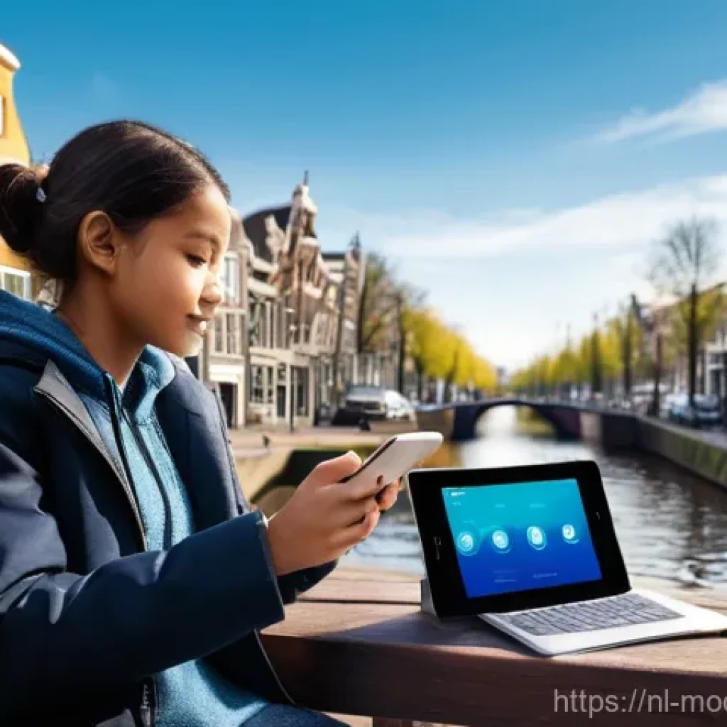 AI 활용의 윤리적 측면 - **Prompt 1: Everyday AI Integration and Privacy Awareness in a Dutch Urban Setting**
"A vibrant,...